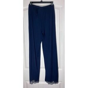 Sleep The White Company Loungewear Medium Dark Blue Black Lace Trim